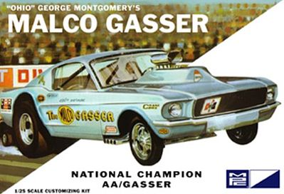 MPC 1967 Mustang Ohio George Malco Gasser Car (Light Blue) Plastic Model Car Kit 1/25 #804