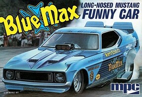 MPC Blue Max Long Nose Mustang Funny Car Plastic Model Car Kit 1/25 Scale #930