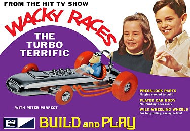 MPC Wacky Races- Turbo Terrific Plastic Model Vehicle Kit 1/32 Scale #937