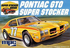 MPC 1970 Pontiac GTO Super Stocker Race Car Plastic Model Car Vehicle Kit 1/25 Scale #939