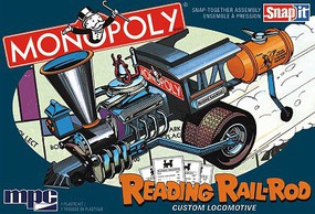 MPC Monopoly Reading Rail Rod Custom Locomotive Plastic Model Vehicle Kit 1/25 Scale #945