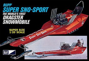MPC Rupp Super Sno-Sport Snow Dragster Plastic Model Car Vehicle Kit 1/20 Scale #961