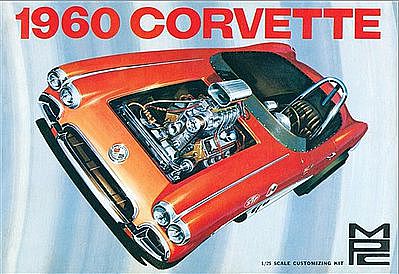 MPC 1960 Chevy Corvette Plastic Model Car Kit 1/25 Scale #830-12