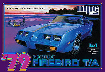 MPC 1979 Pontiac Firebird T/A Plastic Model Car Kit 1/25 Scale #pc820