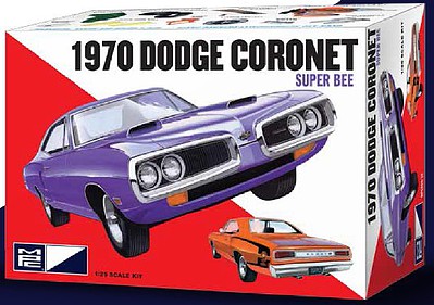 MPC 1970 Dodge Coronet Super Bee Plastic Model Car Kit 1/25 Scale #pc869