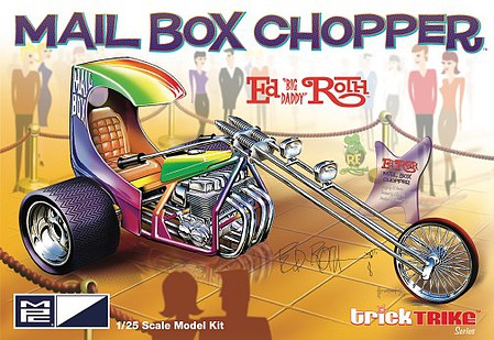 MPC Ed Roths Mail Box Chopper (Trick Trikes) Plastic Model Motorcycle Kit 1/25 Scale #pc892