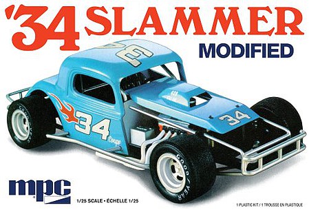 MPC 34 Slammer Modified 2T Plastic Model Car Vehicle Kit 1/25 Scale #pc927