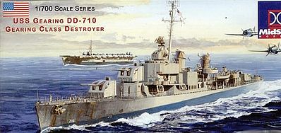 1/700 USS Gearing Class DD710 Destroyer (Plastic Kit) (mpk711) Midship ...