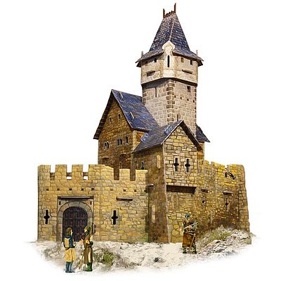 medieval castle diorama