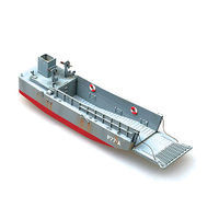 MRC US Navy LCM3 Landing Craft Pre-Built Plastic Model Landing Ship 1/144 Scale #34901