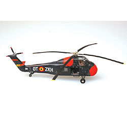 MRC UH34 Choctaw Heli Belgium AF Sikorsky HSS1 Pre-Built Plastic Model Helicopter 1/72 #37011