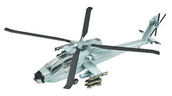 MRC AH-64A Apache National Guard Mosul Pre-Built Plastic Model Helicopter 1/72 Scale #37026