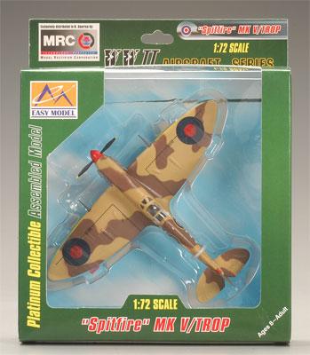 MRC Spitfire RAF 224th Wing Comm 1943 Pre-Built Plastic Model Airplane 1/72 Scale #37217
