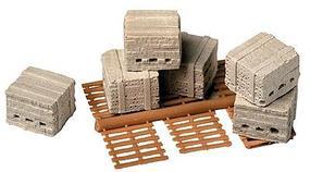 Mr. Plaster Unpainted Kits Bricks w/Pallets