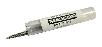 Mascot No.58 Carbon Steel Twist Drill (12/Vial) Hobby and Plastic Model Hand Drill #58