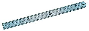 Mascot Metric & Inch Scale 6 Metal Ruler Hobby and Plastic Model Precision Measuring Tool #710