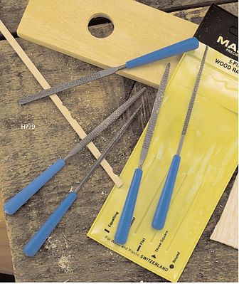 Mascot Straight Wood Rasp Set 5-1/2 (5pc) Hobby and Plastic Model Rasp Tool #779