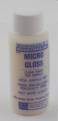 Microscale Micro Coat Gloss 1 oz bottle Model Railroad Decal #4