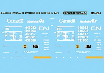 Microscale CN Manitoba 40 Box Car - HO-Scale