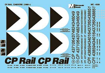 Microscale CP Rail Cabooses 1969+ - N-Scale