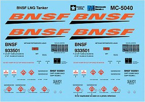 Microscale BNSF LNG Tanker - N-Scale