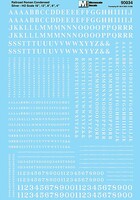 Microscale Alphabets & Numbers Condensed Roman Silver