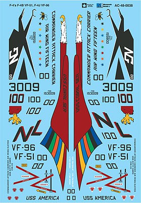 Microscale F-4 Aircraft Plastic Model Aircraft Decal Kit 1/48 Scale #ac480038