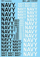 Microscale Navy Aircraft Assrt Sizes Plastic Model Aircraft Decal Kit 1/48 Scale #ac480057