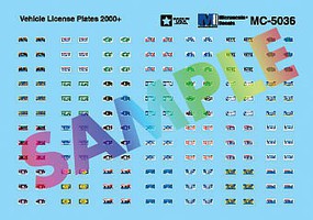 Microscale Vehicle License Plates Modern