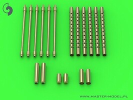 Master-Model F6F-5 Hellcat Covered .50cal Browning Barrels (Late)