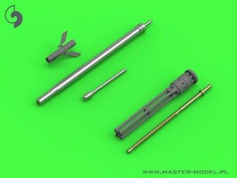 Master-Model 1/35 Master Model Mi-24 (Hind D/E) - JakB-12.7 machine gun barrel and DUAS probe (metal and resin parts)