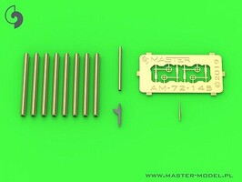 Master-Model 1/72 Master Model P-47 Thunderbolt - details set - Browning .50 blast tubes gunsight and Pitot Tube