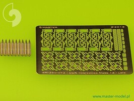 Master-Model 1/350 Master Model USN Airborne torpedoes Mark 13 (22.4in) with trolleys - improved type (10pcs)