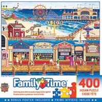 Masterpiece Family Time- Ocean Park (Shore Boardwalk) Puzzle (400pc)