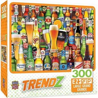 Masterpiece Trendz- Bottoms Up Beer Bottles Collage EzGrip Puzzle (300pc