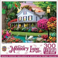 Masterpiece Memory Lane- Twilight Flight (Swan, Pond, House) EzGrip Puzzle (300pc)
