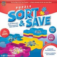 Masterpiece Puzzle Sort & Save Stackable Interlocking Trays (6)