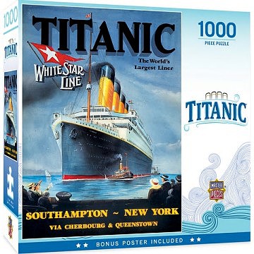 Masterpiece White Star Line- Titanic Worlds Largest Liner Puzzler (1000pc)