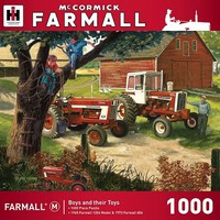 Masterpiece Farmall- Boys and Their Toys Tractors Farm Scene Puzzle (1000pc)