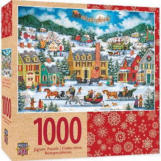 Masterpiece Seasons Greetings- Christmas Eve Fly By (Santa on Sleigh) Puzzle (1000pc)