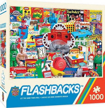 Masterpiece Flashbacks- Let the Good Times Roll Vintage Toys Collage Puzzle (1000pc)