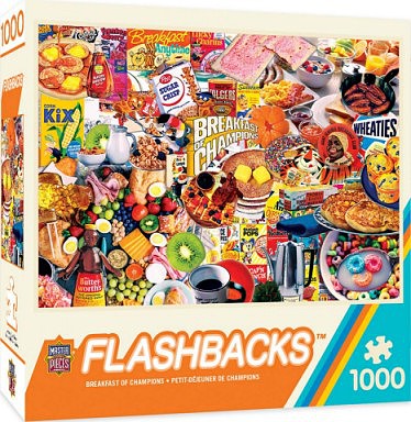 Masterpiece Flashbacks- Breakfast of Champions Collage Puzzle (1000pc)