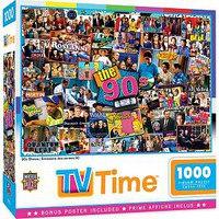 Masterpiece TV Time- 1990s Shows Collage Puzzle (1000pc)