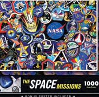 Masterpiece NASA- The Space Mission Patches Collage Puzzle (1000pc)