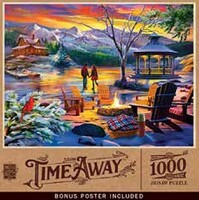 Masterpiece Time Away- Frozen Harmony Couple in Winter Country Scene (1000pc)