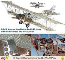 Model-Shipways Curtiss Jn-4d Jenny 1917 Model Airplane Kit 1/16 Scale #1010