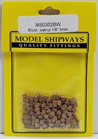 Model-Shipways 3mm SINGLE BLOCK WALNUT