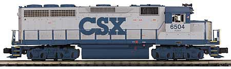 MTH-Electric O Hi-Rail GP40 w/PS3, CSX #6504