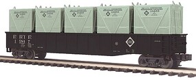 MTH-Electric O Gondola w/LNL Containers Erie