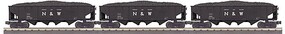 MTH-Electric TARIFF O 4-Bay Hopper 3pk N&W